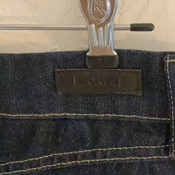 Blank NYC Metallic Weave Denim Micro Mini Skirt, Size 27, Dark Blue/Gold, NWT - Picture 3 of 8